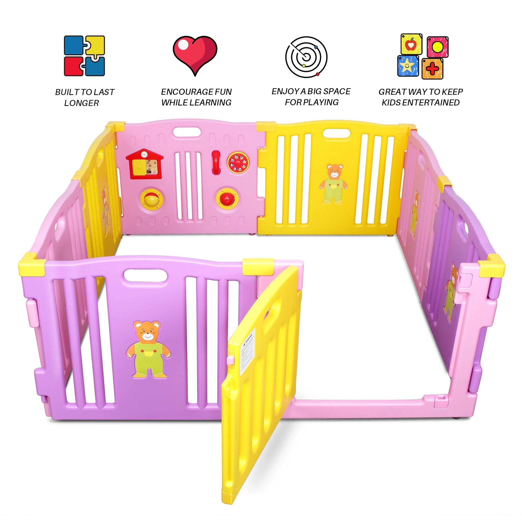 pink baby gate