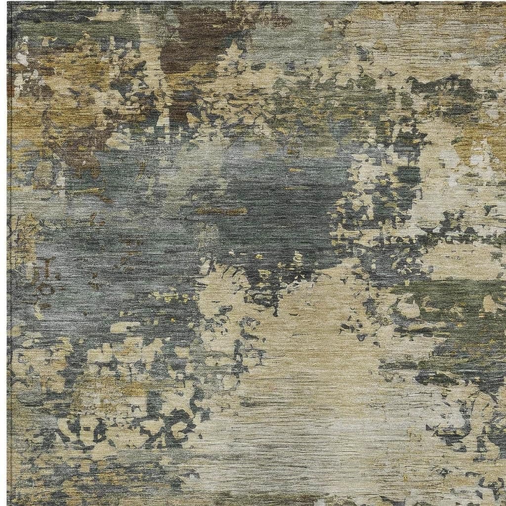 HomeRoots Abstract Transitional Rectangle Outdoor Rug