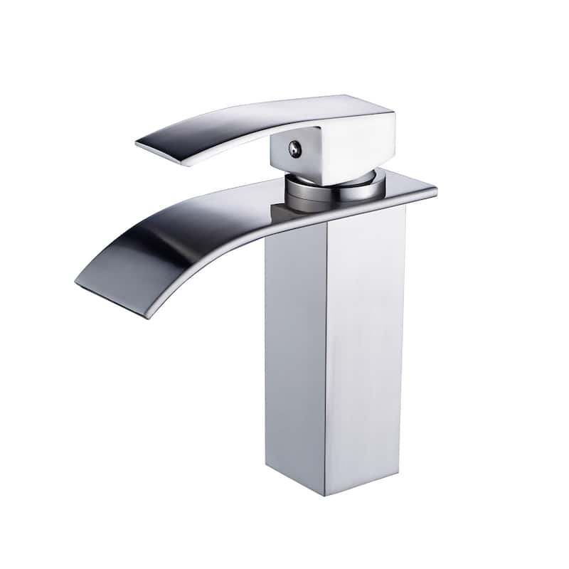 Bathroom Faucet Faucet for Bathroom Sink Single Hole Bathroom Waterfall Faucet Modern Single Handle Vanity Basin Faucet