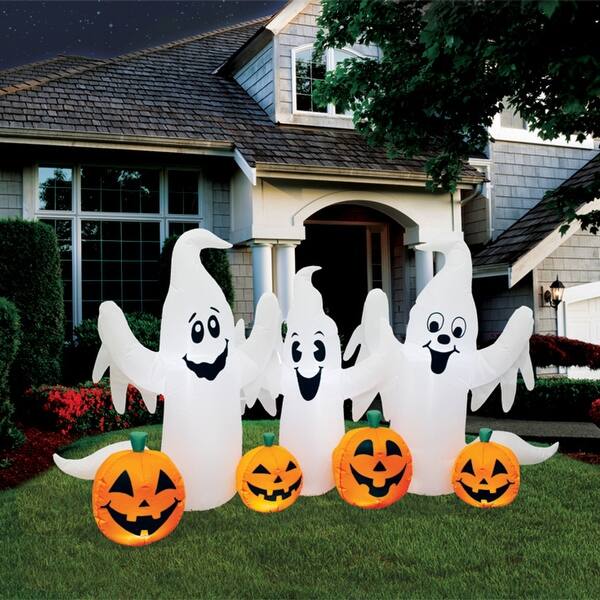 Shop Inflatables Halloween 3 Ghosts And 3 Pumpkins Halloween Bash