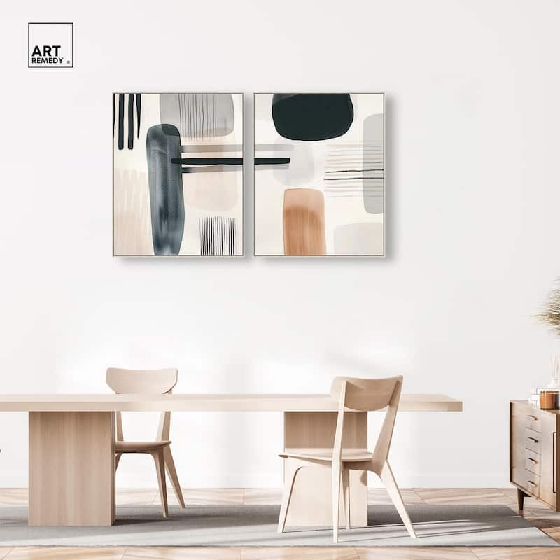 Softened Dimensions Canvas Set of 2 by Art Remedy
