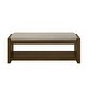 preview thumbnail 12 of 20, 47" Accent Bench with Lower Shelf Shoe Rack, Padded Seating Bench, Bed End Bench with Storage, Removable Cushion