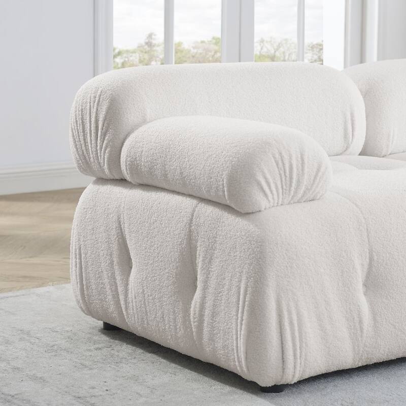 Abrihome Modular Sectional Sofa with Reversible Ottoman
