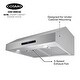 preview thumbnail 11 of 10, Cosmo 30 in. Ducted Under Cabinet Range Hood with 380 CFM, 3 Fan Speeds