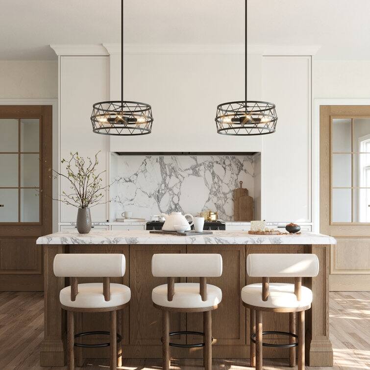 Acroma 5 - Light Dimmable Drum Chandelier