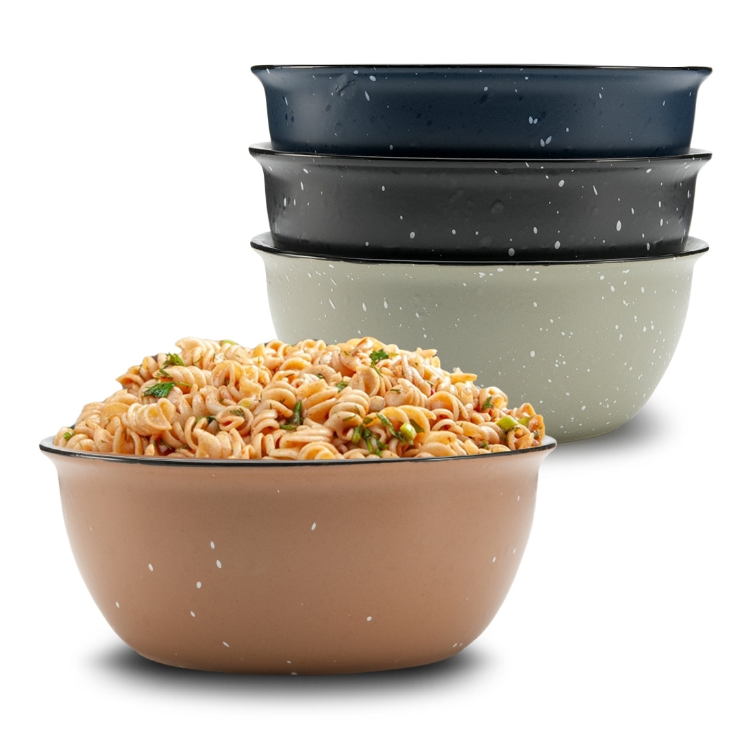 MALACASA Series Elisa Porcelain Bowl Set Rice Salad Fruit Cereal