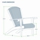 preview thumbnail 11 of 17, Cambridge Casual Auburn Upholstered Teak Outdoor Adirondack Chair