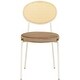 preview thumbnail 62 of 78, Leisuremod Euston Modern Dining Chair Upholstered Velvet or Leather Seat Wicker Back Accent Chair for Home Living Room & Kitchen