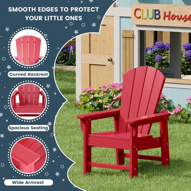 Laguna Kids Adirondack 5-Piece Square Table Dining Set
