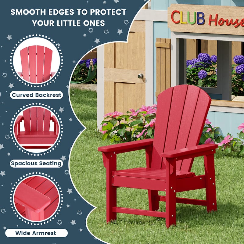 Laguna Kids Outdoor Poly Adirondack Chair (Set of 4)