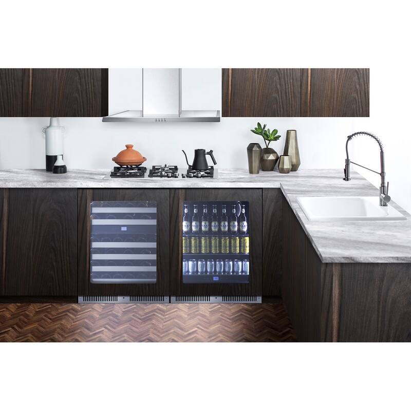 Summit CL24BV1PNRLHD 24" Wide Panel Ready Left Hinge Beverage Cooler