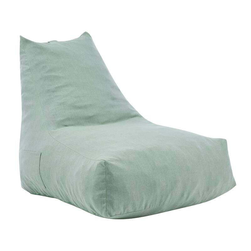 Christopher Knight Home - Lila Outdoor Patio Ergonomic Upholstered Bean Bag Chair with Shredded Foam Filled & Removable Cover