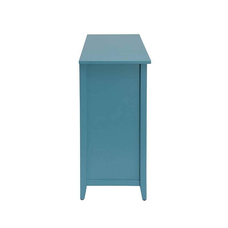 Flavius Console Table With 6 Drawers, Blue
