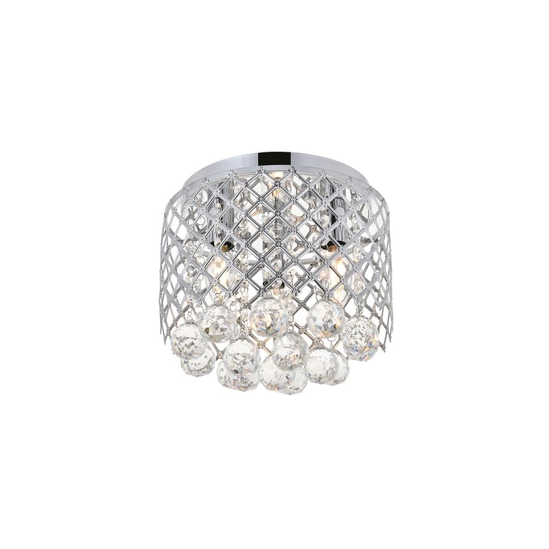Tully 3 light Flush Mount (Chrome or Matte Black)