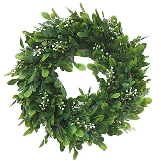 10In Artificial Green Leaves Wreath Greenery - - 29626730