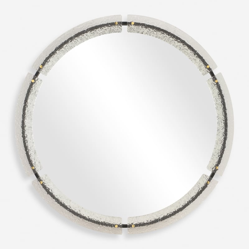 Uttermost 08228 Crystalline 37-3/4" Diameter Circular Flat Accent - Black