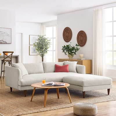 Zoya Down Filled Overstuffed Sofa and Ottoman Set