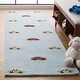preview thumbnail 1 of 12, SAFAVIEH Handmade Kids Reina Cars Wool Rug