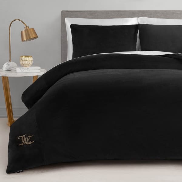 slide 2 of 41, Juicy Couture Solid Velour Comforter and Sham Sets Black - King