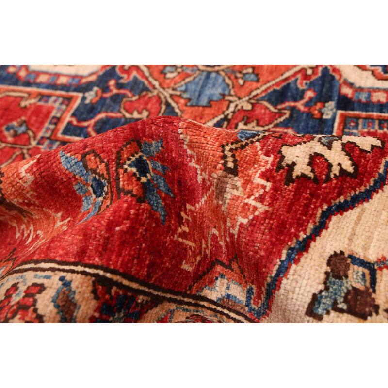 ECARPETGALLERY Hand-knotted Aryana Red Wool Rug - 8'3 x 10'0