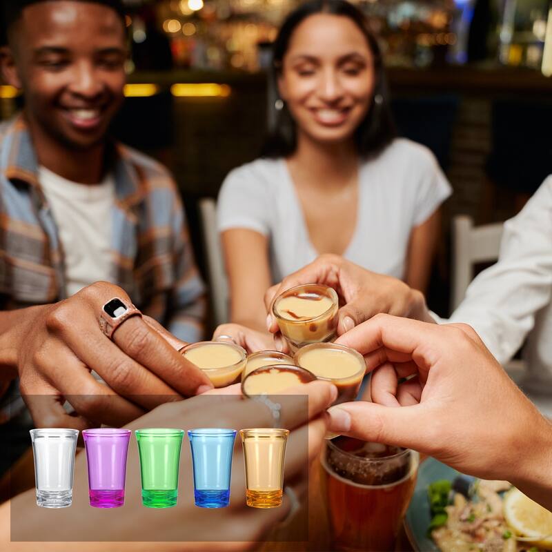 6pcs Shot Glasses 1.2oz Polystyrene for Cocktail