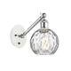 Option Clear Water Glass / White and Polished Chrome