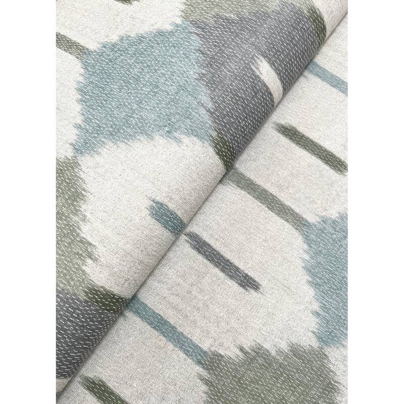 A-Street Prints Abilene Sea Green Ikat Wallpaper