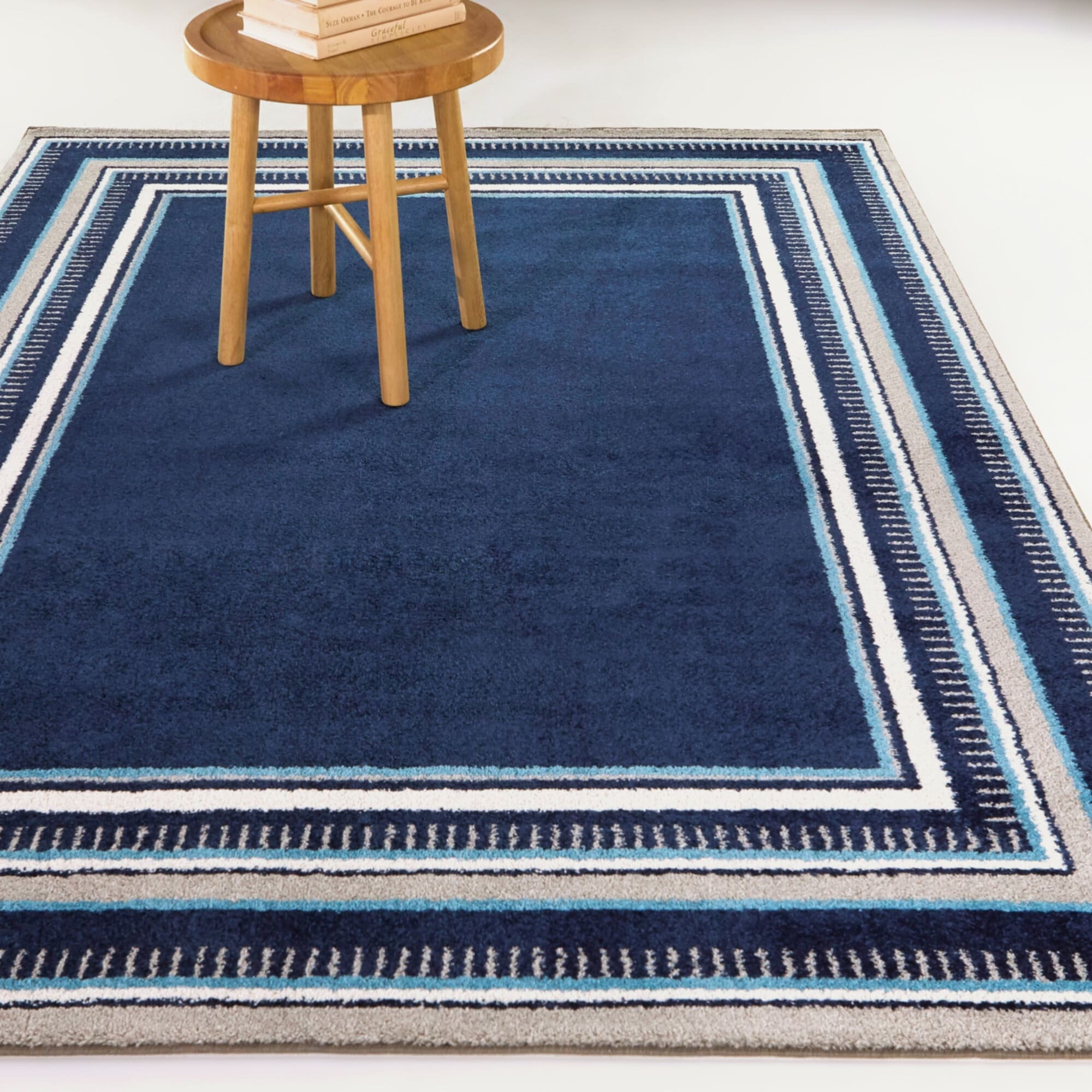 Machen Border Area Rug