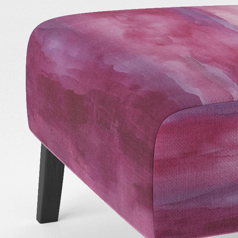 Designart "Coast Blue Sea Waves Watercolour" Upholstered Abstract Accent Chair - Modern Arm Chair For Bedroom