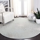 preview thumbnail 118 of 141, SAFAVIEH Handmade Soho Miyase Burst New Zealand Wool Rug 6' Round - Grey/Ivory - Round
