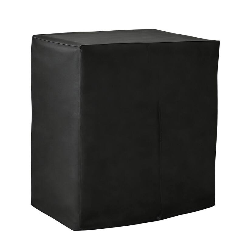 34" Outdoor Grill Cart with Stainless Steel Top, Drop Leaf & Pizza Oven Table