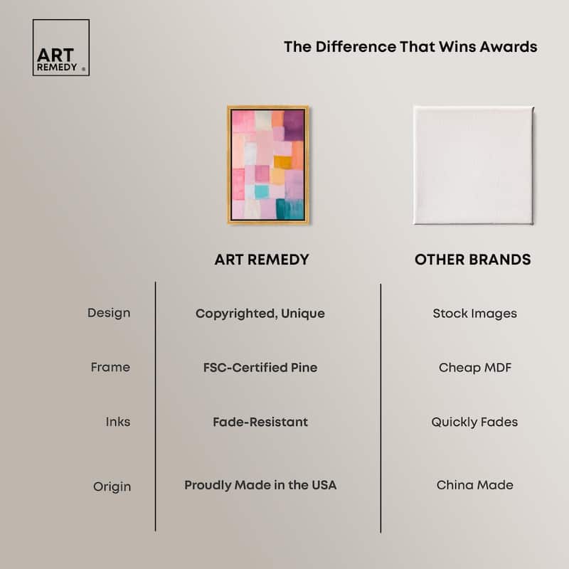 Color Squares III Canvas by Art Remedy
