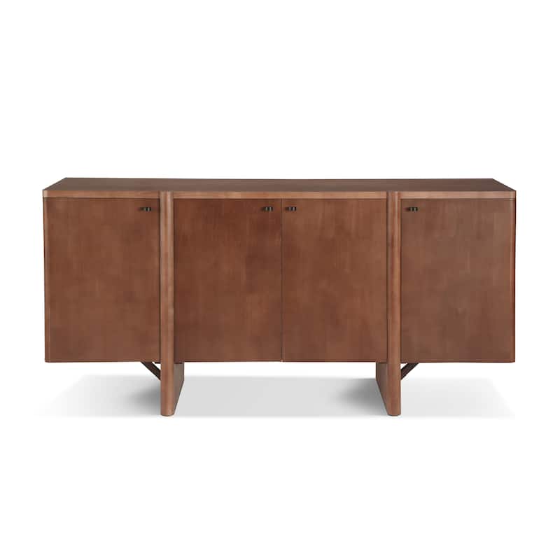 Christopher Knight Home - Ethan Modern 60" Wide Storage Sideboard with Adjustable Shelves and Sleek Design