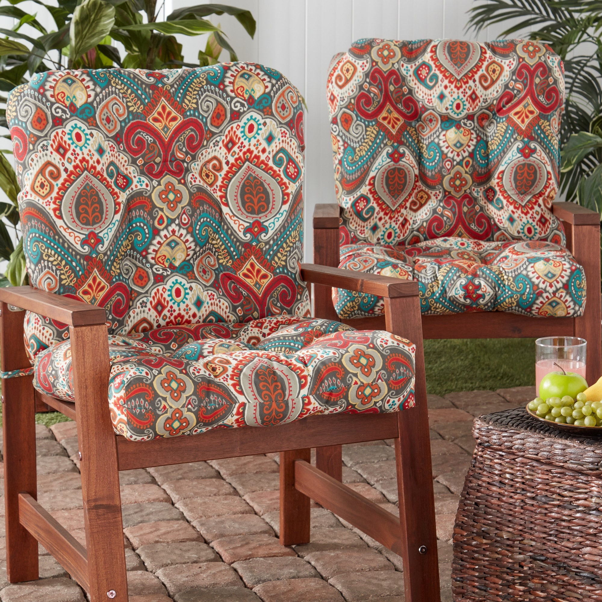 Greendale home fashions deep seat loveseat cushion set in baltic hotsell
