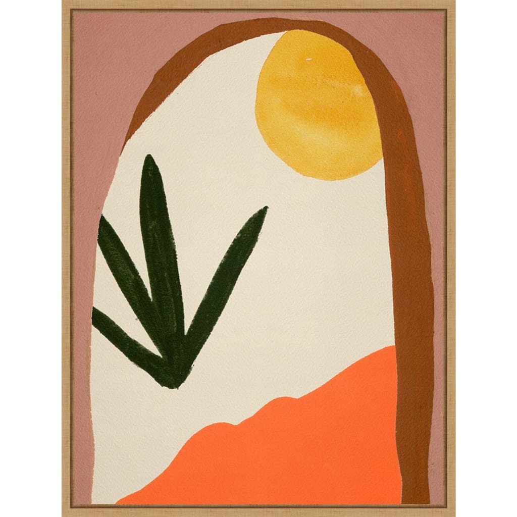 New Day I by Melissa Wang Framed Canvas Wall Art Print - Sylvie Maple