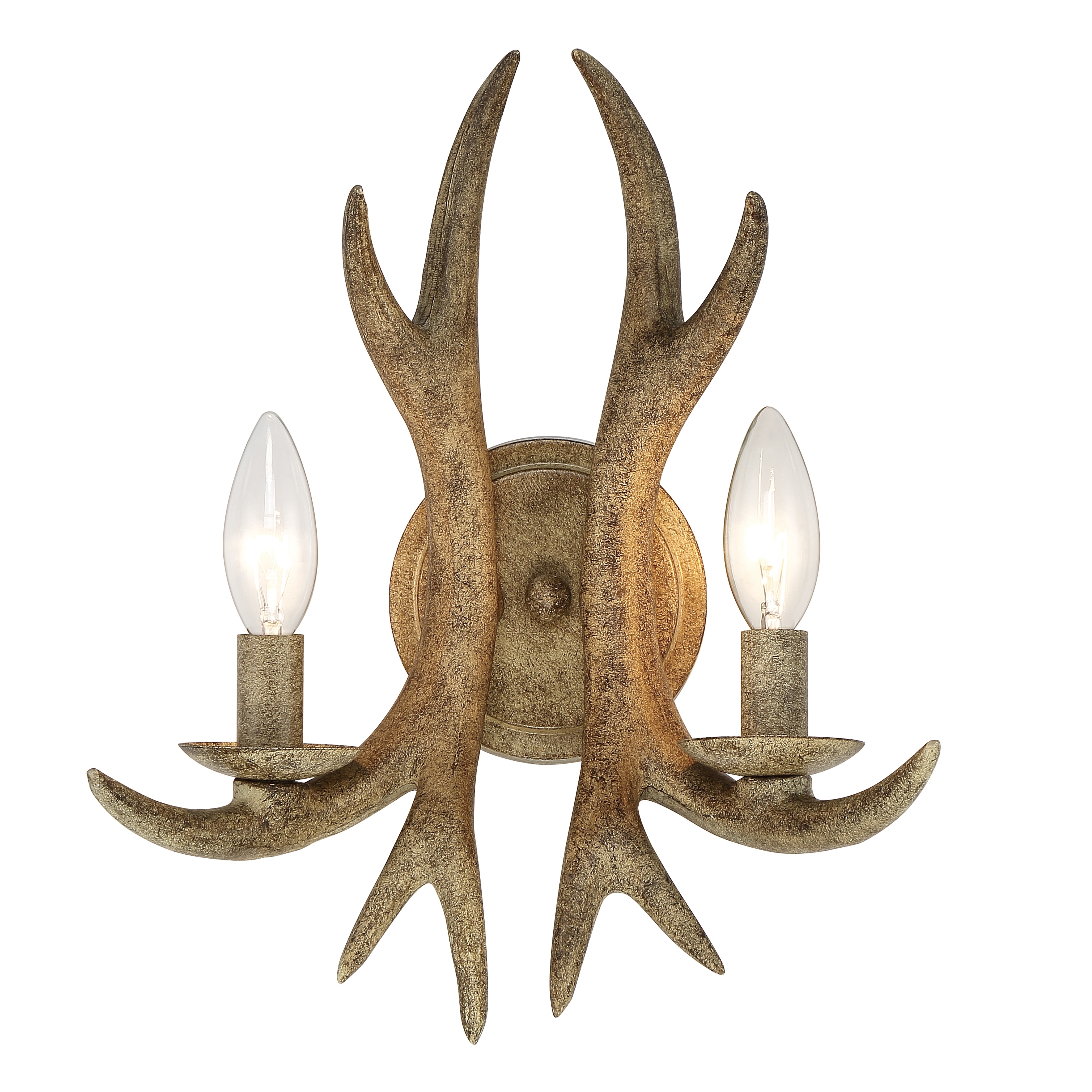 2 Light Candle Antler Vanity Light Bed Bath Beyond 34657273