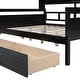 preview thumbnail 24 of 34, Full Daybed with Drawers & Shelf - Elegant Multi-Functional Style