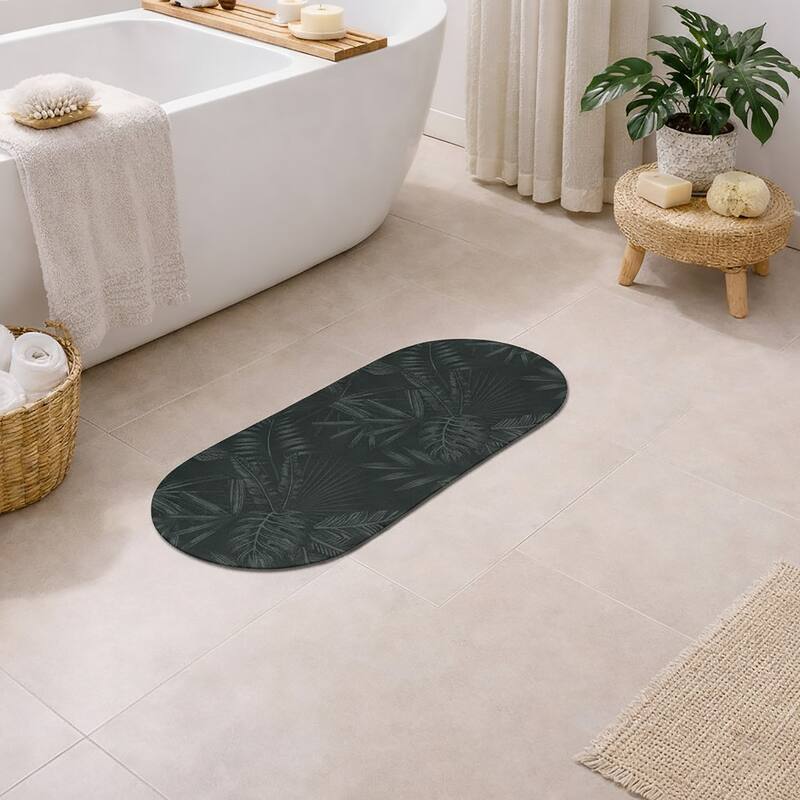Decorative Runner Bath Mat 40x18 Ultra Absorbent Quick Dry Rug