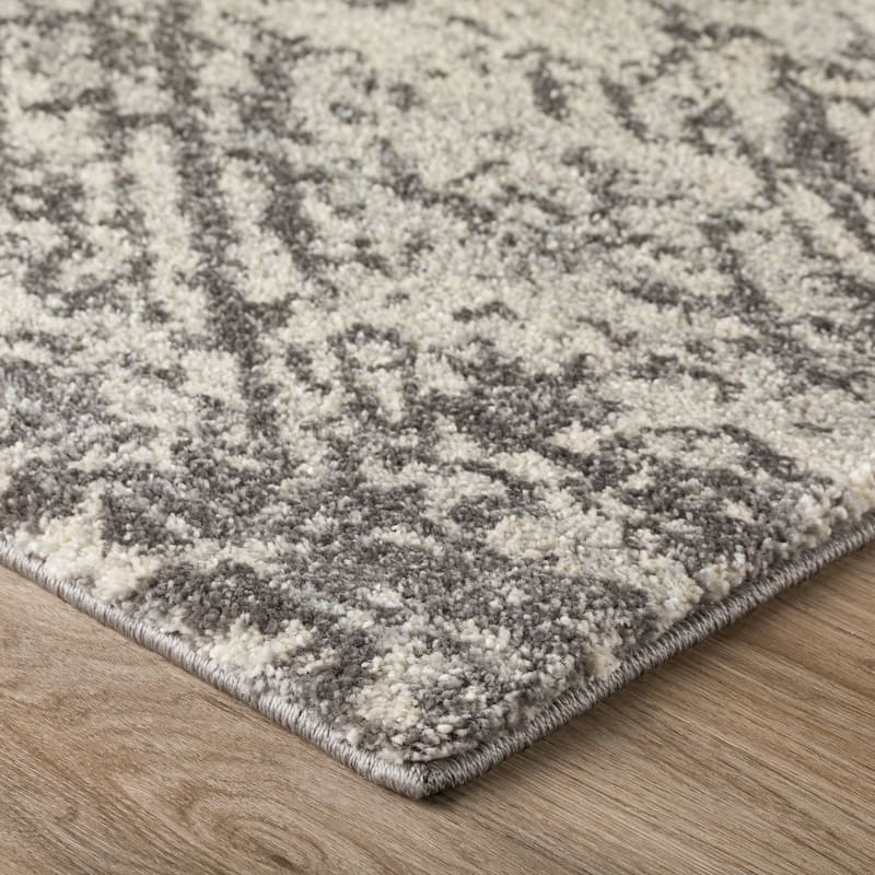 Addison Barkley Dense Abstract Shadow Striped 1'8" x 2'6" Accent Rug
