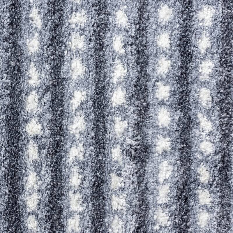 Augusta Shag Modern & Contemporary Stripe Indoor Area Rug