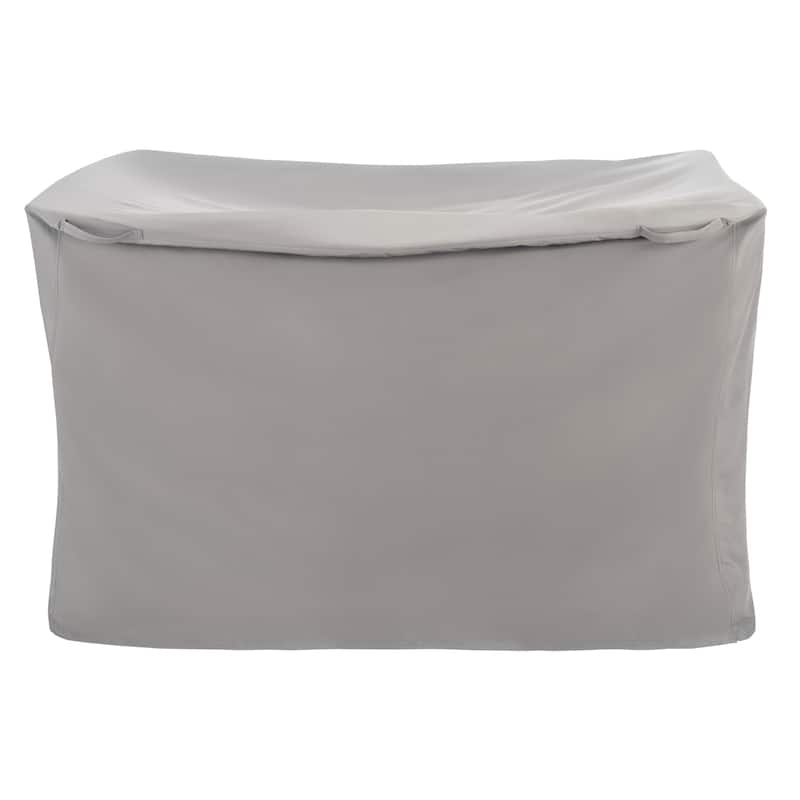 SAFAVIEH Outdoor Vassilka 4-Piece Set Grey Cover - 46.9" W x 52.8" L x 34.6" H - 47Wx53Dx35H
