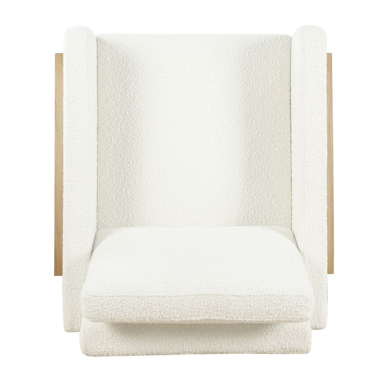 HomePop Modern Wood Frame Accent Chair