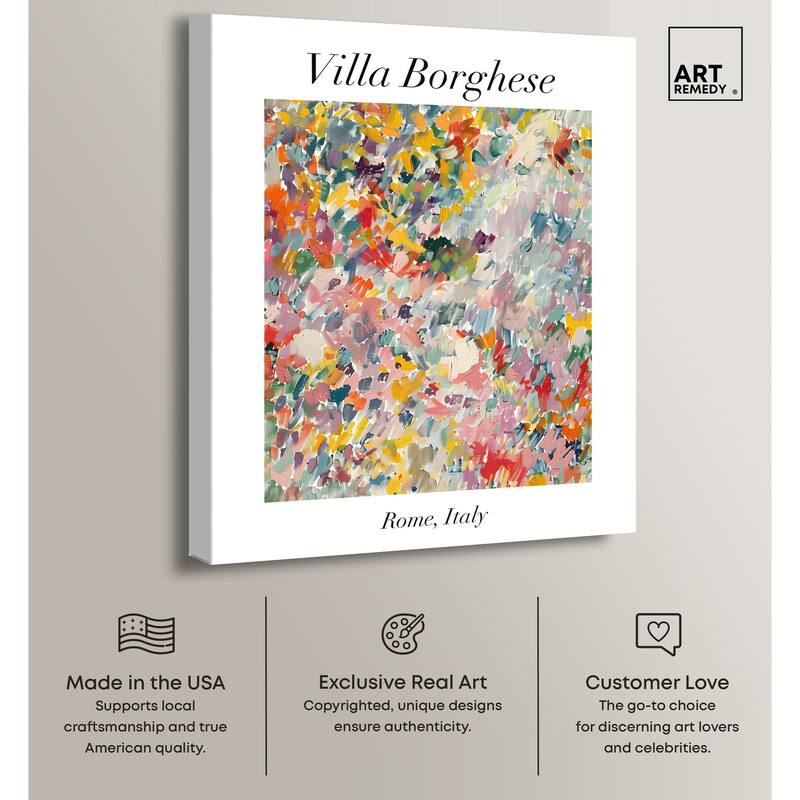 Villa Borghese Canvas by Art Remedy, Gallery Wrapped