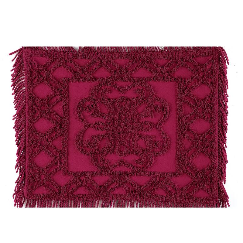 Elegant Chenille Fringe Pillow Sham
