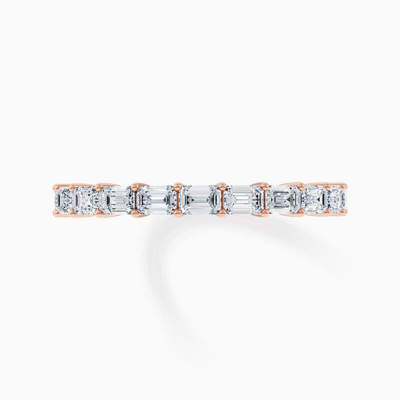 Auriya 14k Gold Emerald East-West Lab Grown Diamond Half Eternity Band 1.10 - 3.75 ct. tw. (F-G, VS)