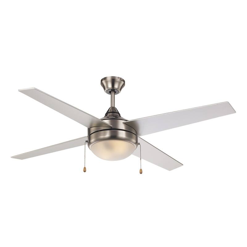 Trans Globe Lighting F-1024 Cappleman 52" 4 Blade Indoor Ceiling Fan - Brushed Nickel