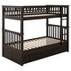 preview thumbnail 37 of 43, Twin over Twin Bunk Bed with 2 Drawers & Convertible Design