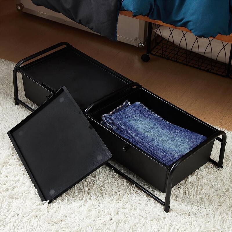 Suprima® Underbed Storage - Lidded 2 Section by DormCo