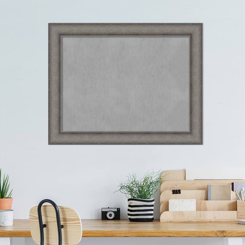 Amanti Art Burnished Concrete Framed Magnetic Board