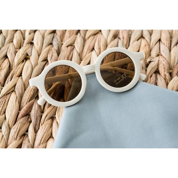 slide 2 of 7, Toddler & Kid Retro Sunglasses - Pink White